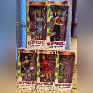 Spice Girl Dolls - On Tour Collection 
All 5 Dolls included in this set.
